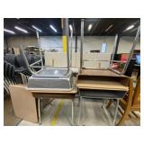 (5) Metal School Desks