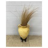 Pottery Vase on Stand