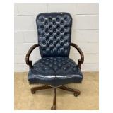 Formal Leather Upholstered Office Chair