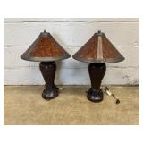 (2) Bronze-colored Table Lamps