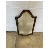 Mahogany Framed Arched Top Mirror