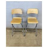 (2) Bent Wood High Chairs