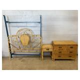 4-drawer Rattan Chest of Drawers