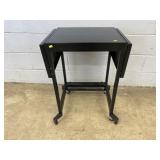 Rolling Metal End Table