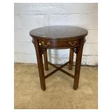 Lane Circular 1-drawer Table