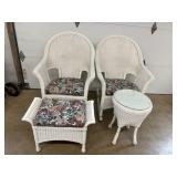 4 Pc Wicker Outdoor Set