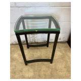 Modern Glass Top End Table
