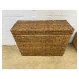 Woven Wicker Storage Chest