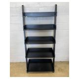 Simulated Wood Tapered Open Bookshelf