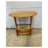 Modern End Table w/ Magazine Rack