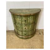 Half Moon Painted Wall Cabinet