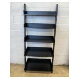 Simulated Wood Tapered Open Bookshelf
