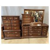 American Drew 4Pc Cherry Bedroom Suite