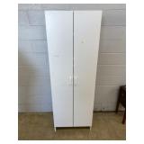 Simulated Wood 2-door Storage Cabinet