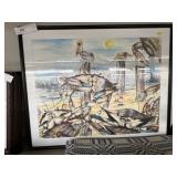 Signed Framed Watercolor