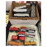 Marx Locomotive with Freight & Passenger Cars, etc