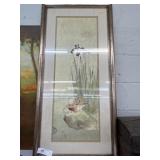 Framed Print w/ Oil on Board