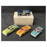 (4) HO Scale Slot Cars