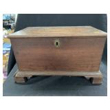 19th Century Walnut Miniature Blanket Chest
