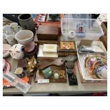Storage Boxes, Mugs and Table Light,