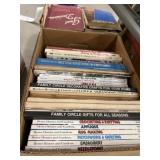 (3) Boxes of Cookbooks and Magazines
