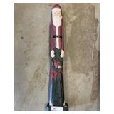 Wood Carved Santa Figurine