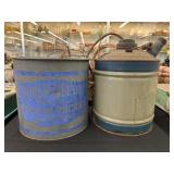 Galvanized Bait Bucket with Fuel Can