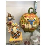 Jim Shore Figurines w/ Canister