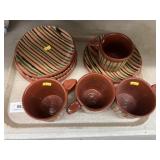 Grouping of Jeff  White Redware Pottery