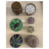 Grouping of Art Glass Paperweights