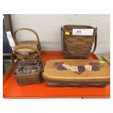 (4) Longaberger Baskets