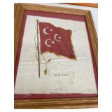 (3) Framed Tobacco Silks