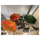 Decorative Pottery and Porcelain with Figurines