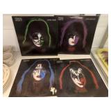(4) KISS Record Albums