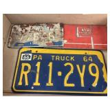 Grouping of Vintage License Plates