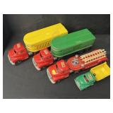 (4) Hubley Plastic Toy Trucks