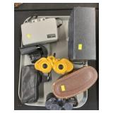 Binoculars and Vintage Cameras