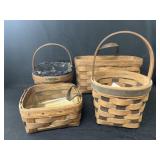 (4) Longaberger Baskets