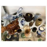 Cow Creamers w/ Miniature Porcelain and