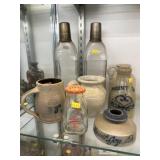 Salt Glazed Pottery w/ Bottles