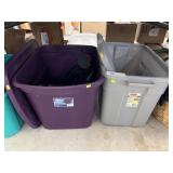 (2) Storage Totes w/ Work Light