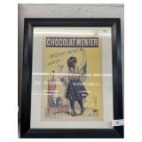 Framed French Chocolate Advertisement