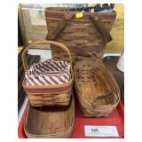 (4) Longaberger Baskets