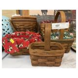 (5) Longaberger Baskets