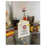 Antique Oil Cans w/ Still Bank