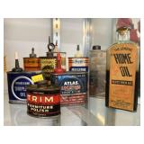Grouping of  Vintage Oil  Cans