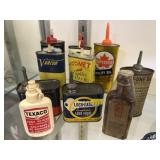 Grouping of  Vintage Oil  Cans