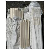 (12) Tan Vinyl 4" X 4"  Post Wraps