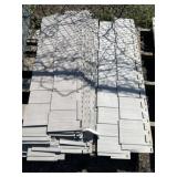 (14) Pieces of  Gray Vinyl Siding- Assorted