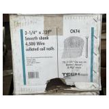 (2) Boxes of Smooth Shank Wire Coil Nails